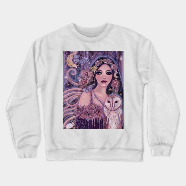 Abstract Rose fairy By Renee Lavoie Crewneck Sweatshirt by ReneeLLavoie